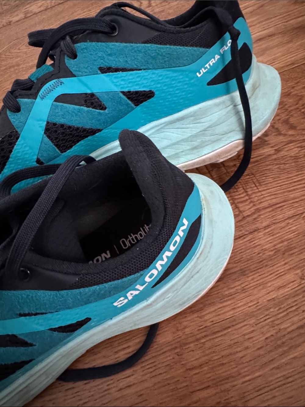 Salomon Teal and Black Women’s Ultra Flow Running Shoes
